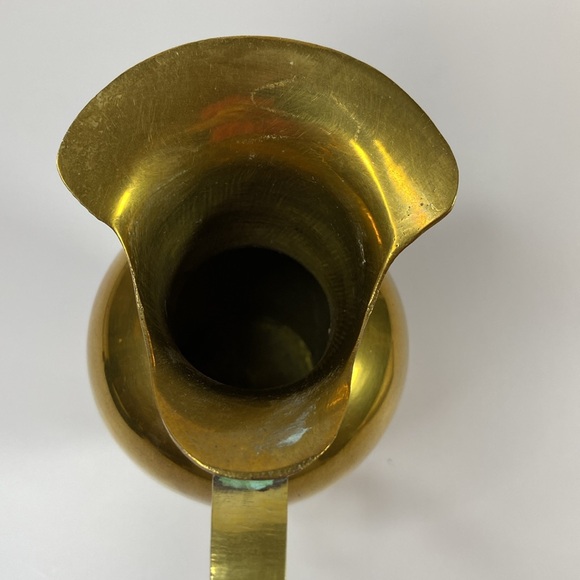 Vintage Brass Pitcher - Picture 5 of 9